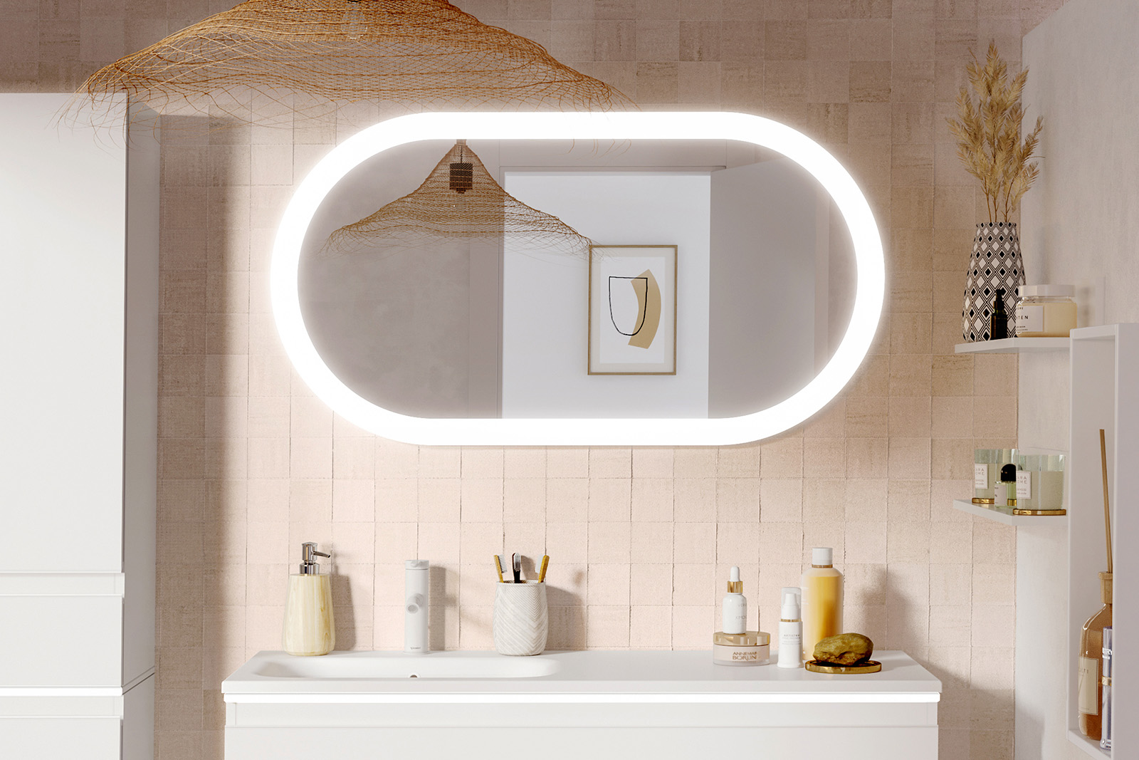 Miroir de salle de bain : toutes les formes et dimensions